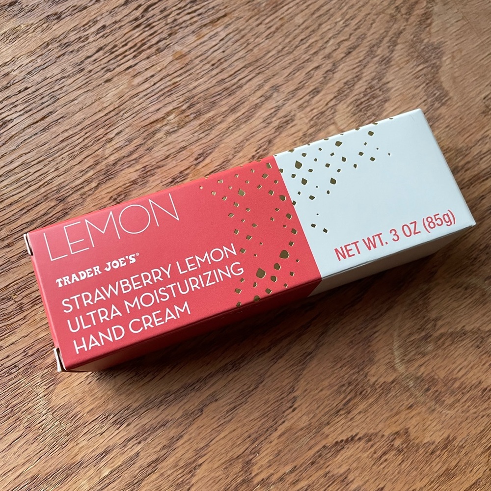 New Trader Joe’s strawberry lemon Moisturizing hand cream